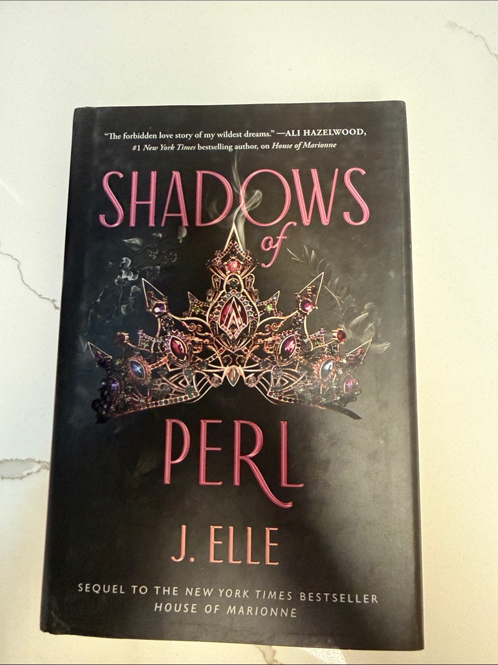 Elle Shadows of Perl Hardcover - Black with Pink Accents